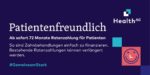 Liquide durch die Krise Health AG bietet PatientenRatenzahlung über 72 Monate